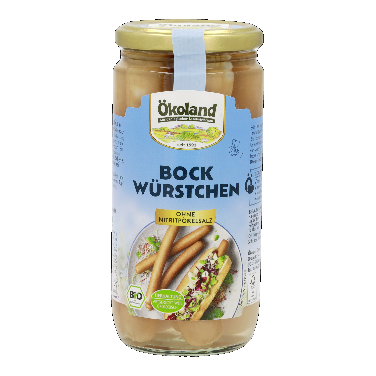 Bockwürstchen in zarter Eigenhaut in Delikatess-Qualität
