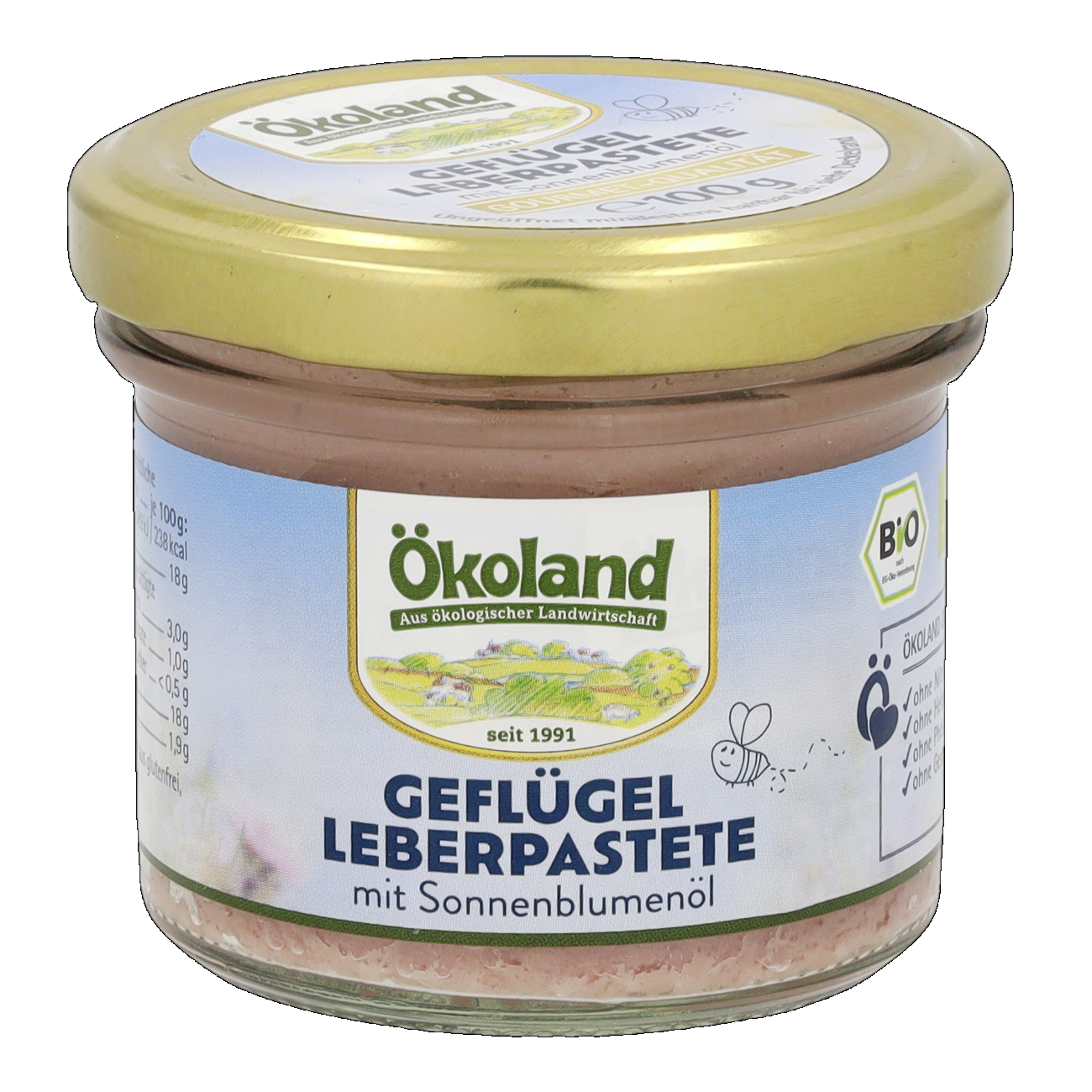 Geflügel-Leberpastete mit Sonnenblumenöl in Gourmet-Qualität