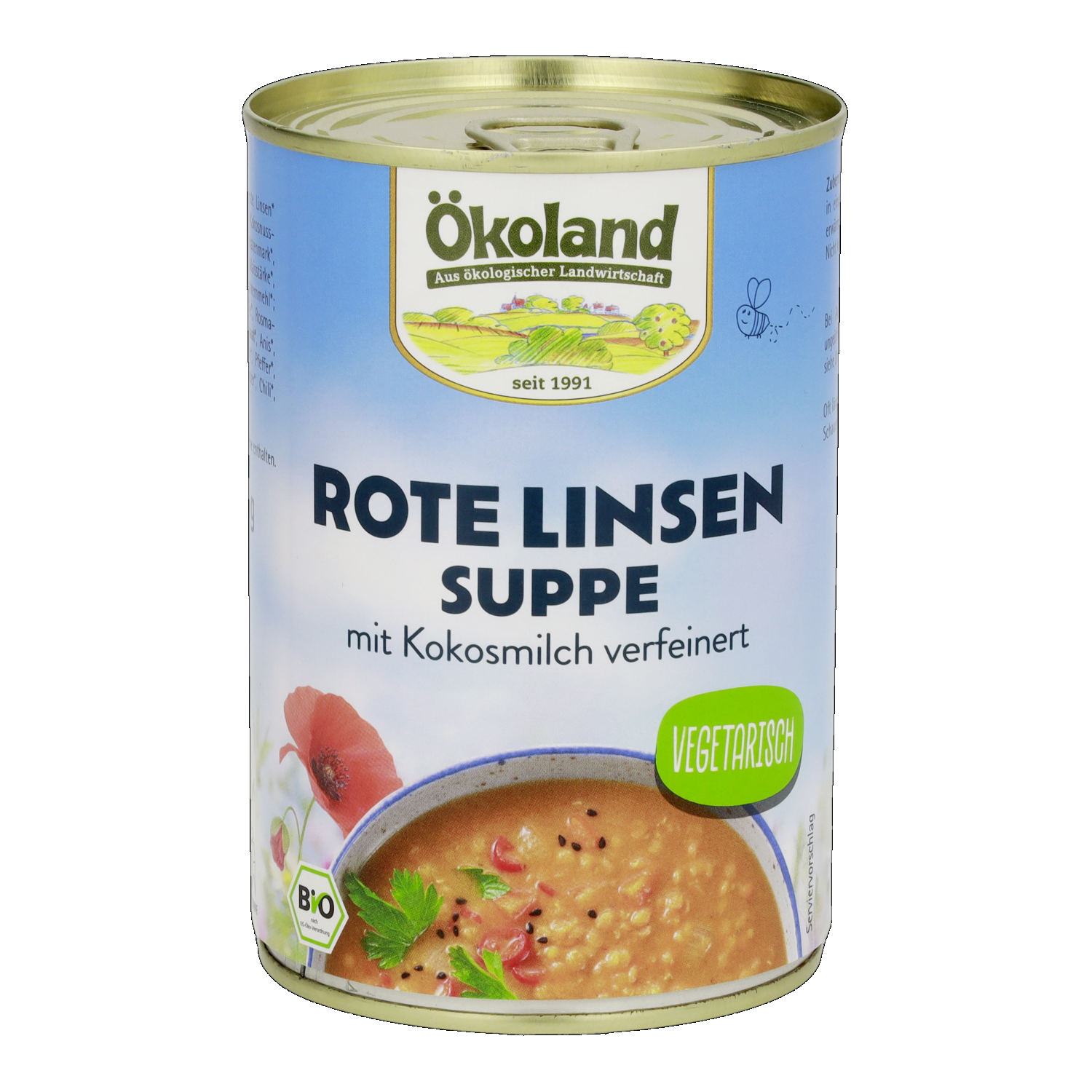 Rote Linsensuppe, vegetarisch