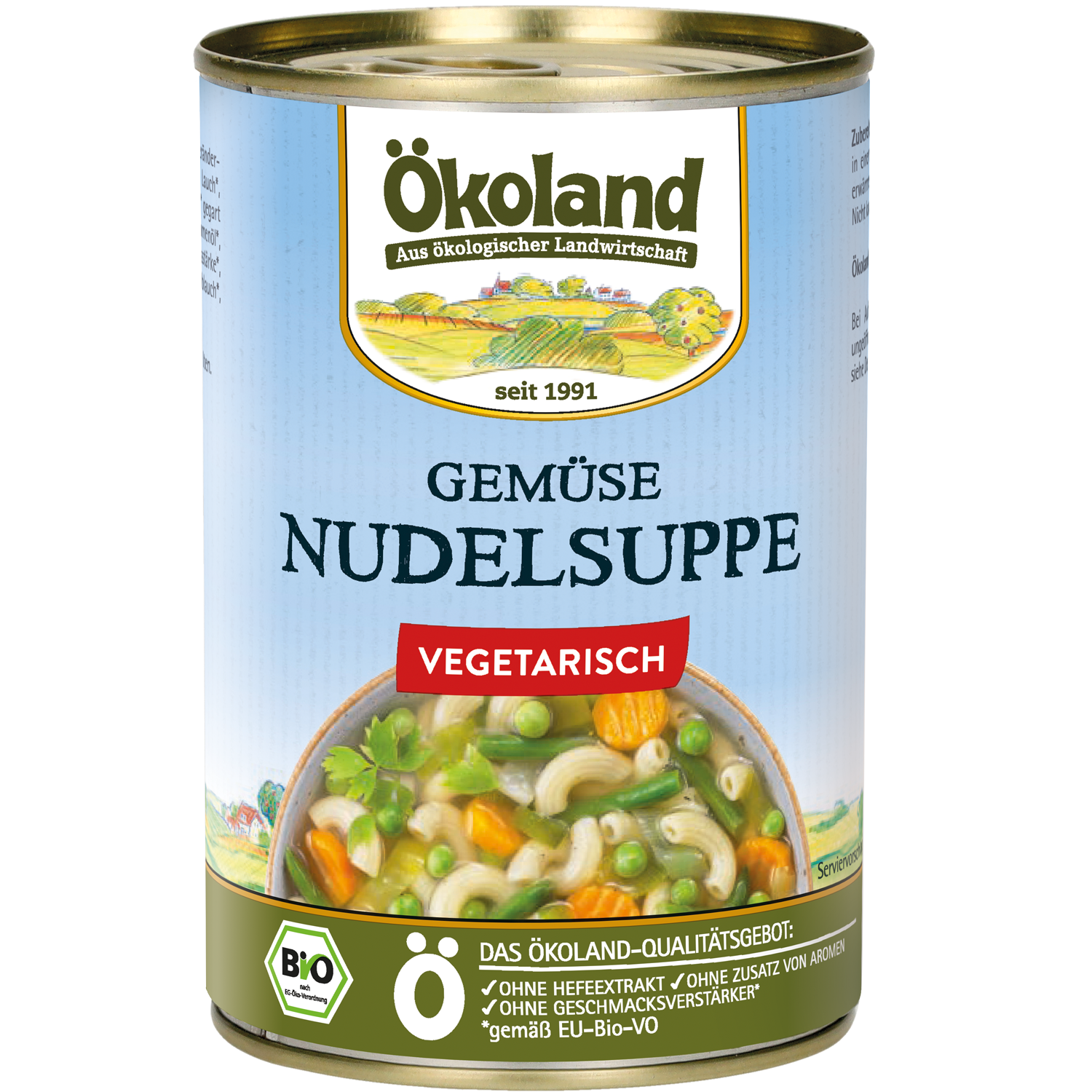 Gemüse-Nudelsuppe, vegetarisch