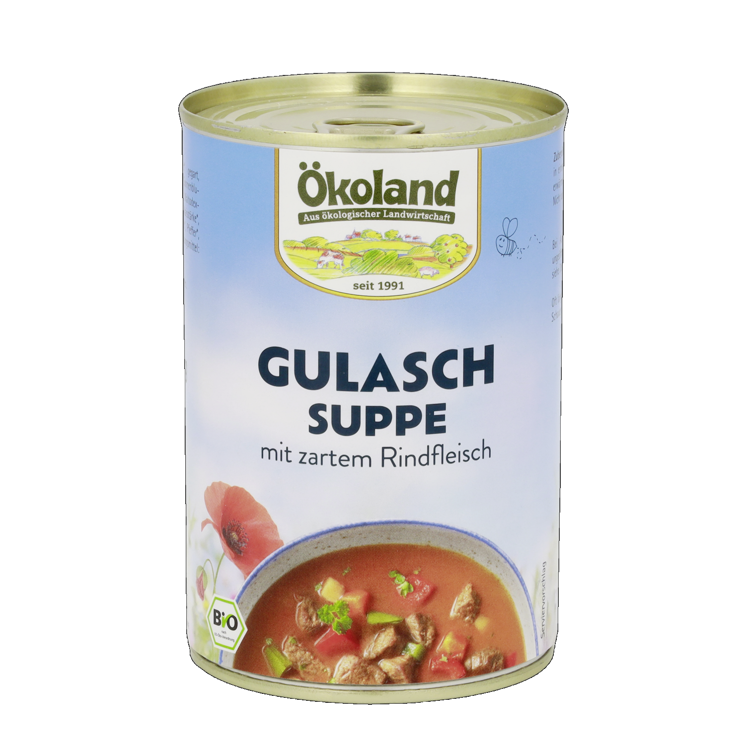 Gulaschsuppe mit zartem Rindfleisch und Paprika