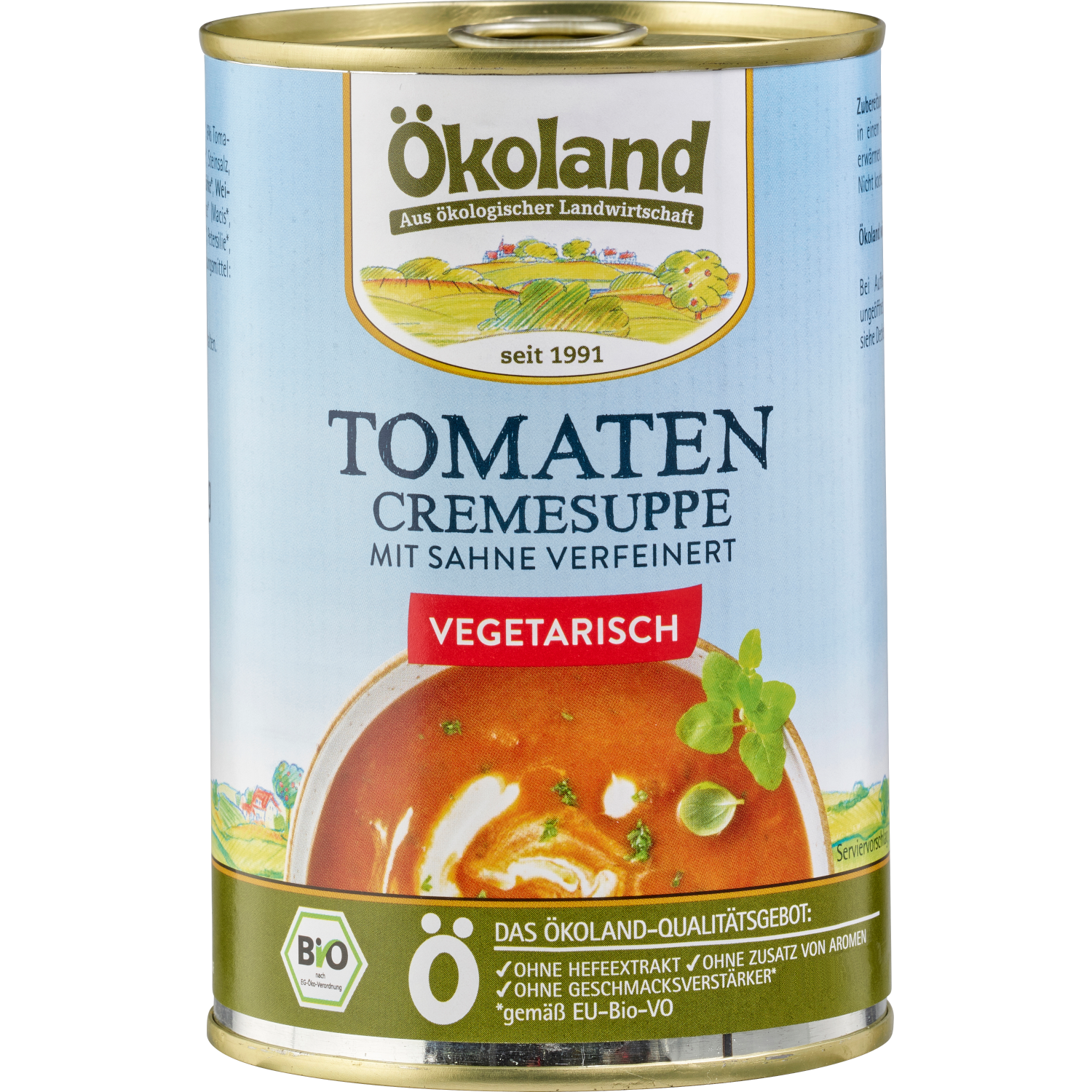 Tomaten-Cremesuppe, vegetarisch