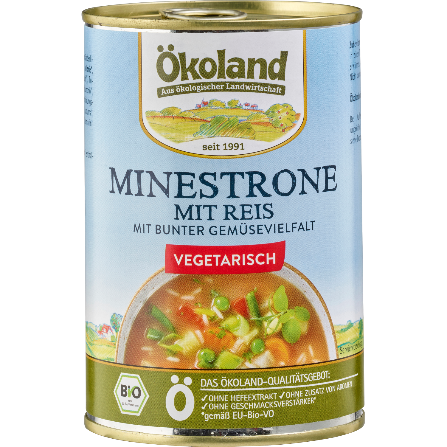 Minestrone mit Reis, vegetarisch