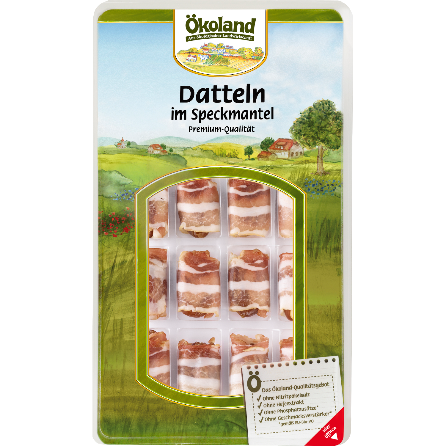Datteln im Speckmantel