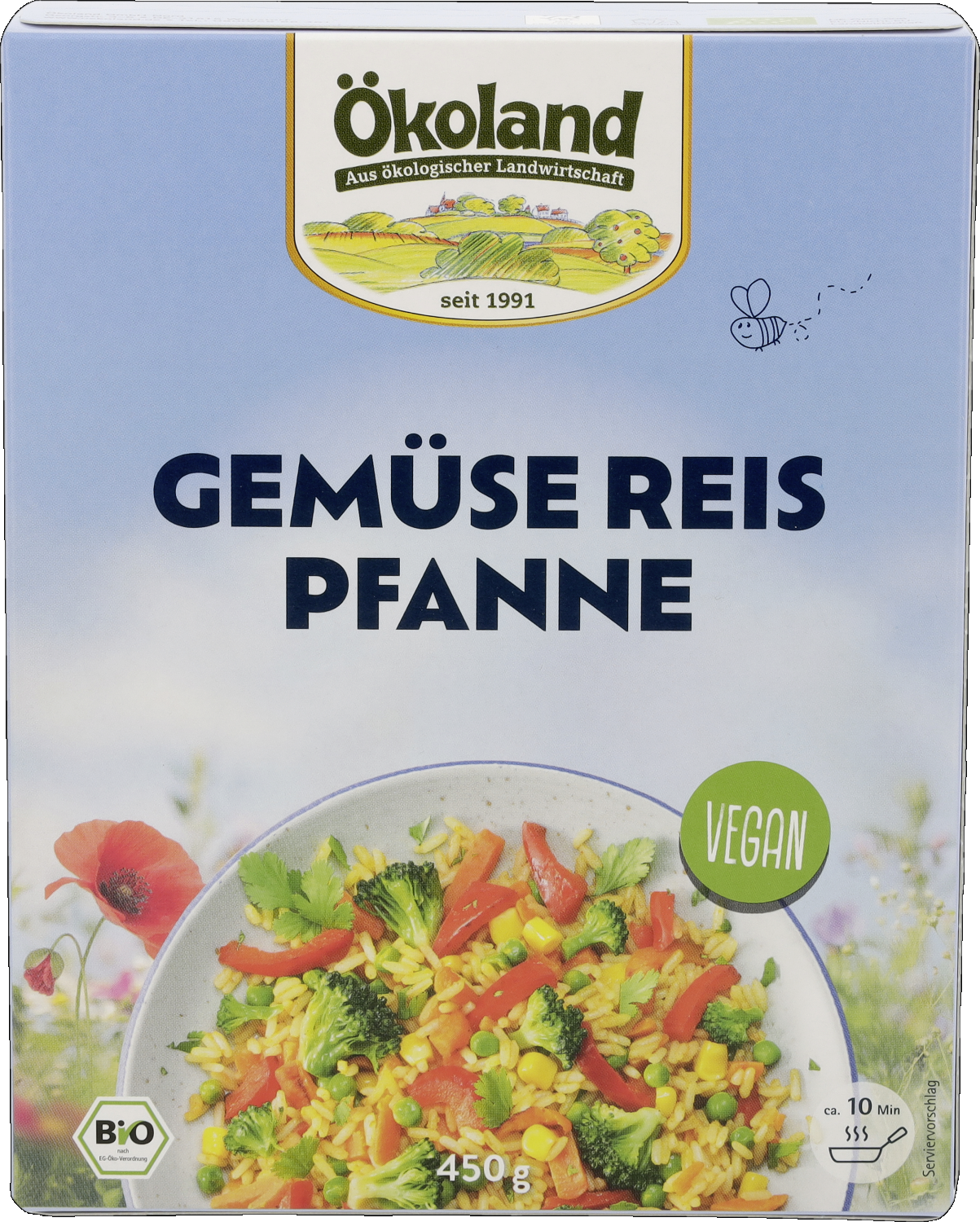 Gemüse-Reis-Pfanne, vegan