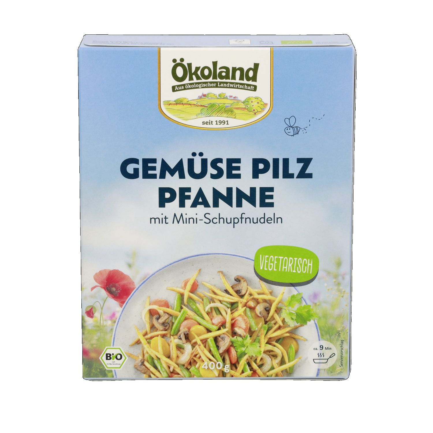 Gemüse-Pilz-Pfanne mit Mini-Schupfnudeln