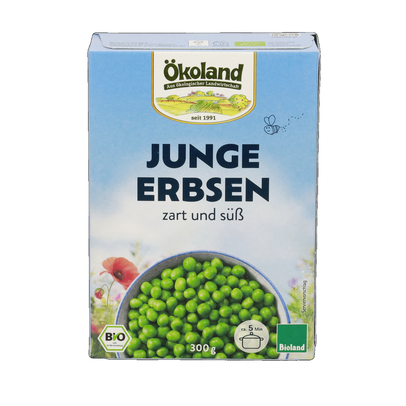 Junge Erbsen fein und zart