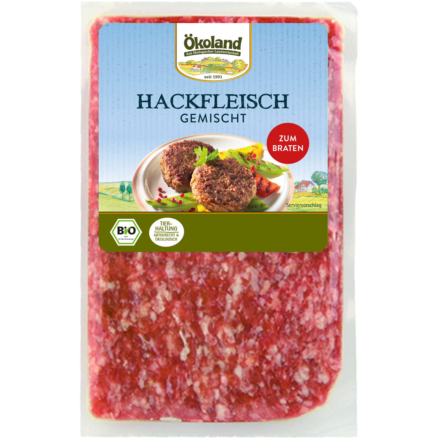 Hackfleisch gemischt zum Braten, tiefgefroren