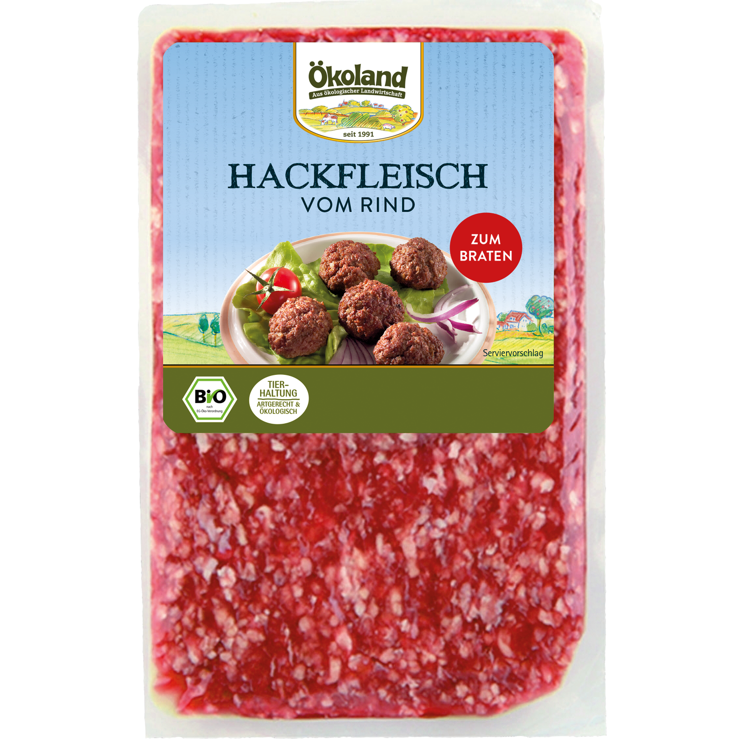 Hackfleisch Rind, zum Braten, tiefgefroren