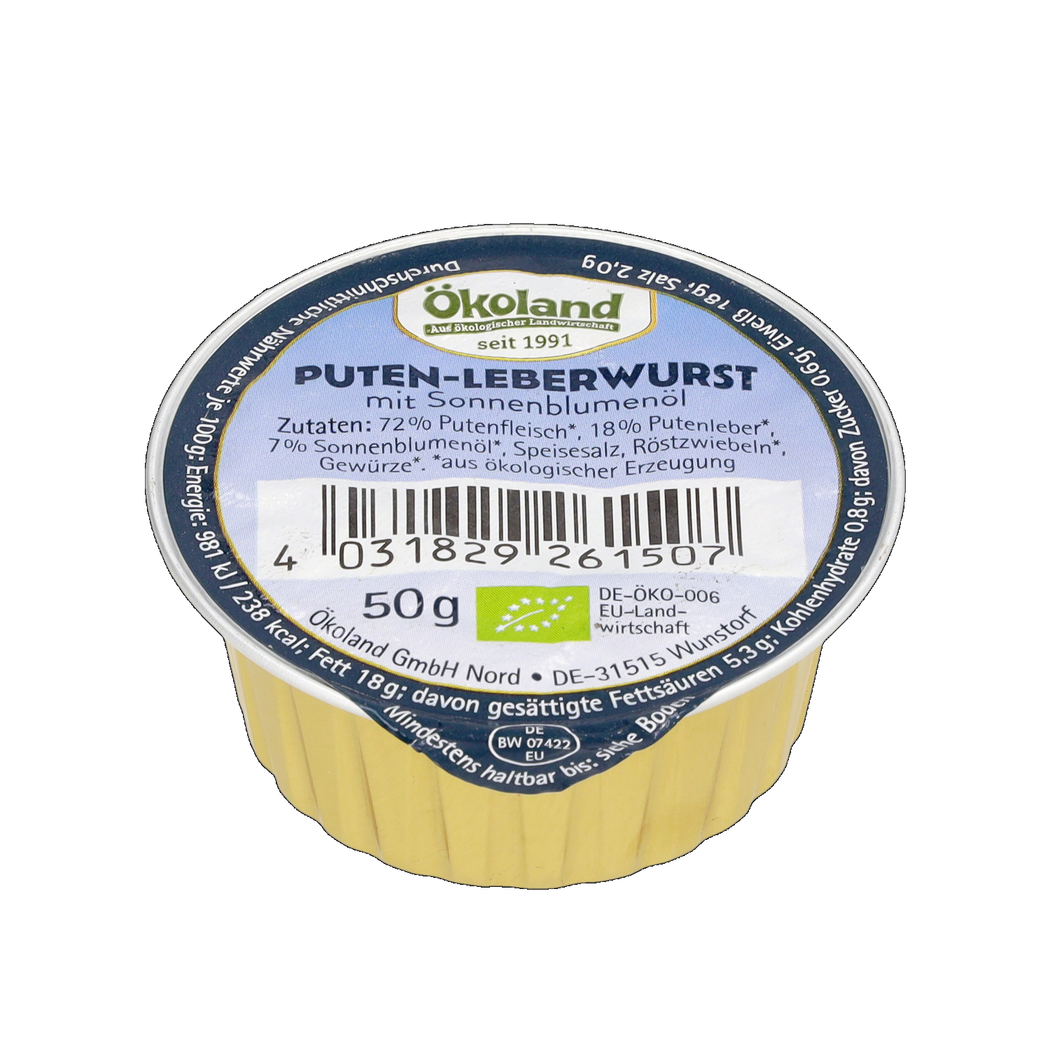 Puten-Leberwurst mit Sonnenblumenöl, Gourmet-Qualität