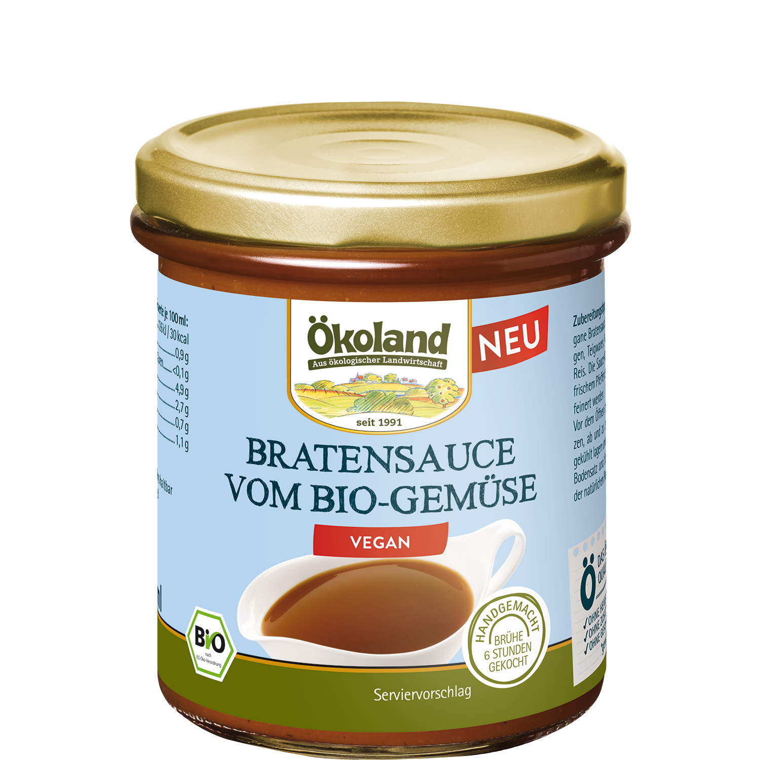 Bio Bratensauce Gemüse, vegan, tafelfertig